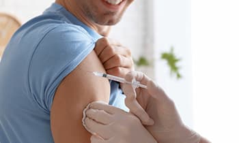 Patient Getting Vaccine — Health Specialists on Fraser Coast, QLD